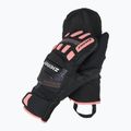 Vaikiškos slidininkų pirštinės ZIENER Luron Aquashield PR Mitten black/pink vani
