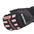 Vaikiškos slidininkų pirštinės ZIENER Luron Aquashield PR Mitten black/pink vani 4