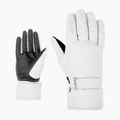 Moteriškos slidininkų pirštinės ZIENER Kisar Aquashield white 2