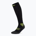 Moteriškos kompresinės kojinės CEP Run Tall 5.0 black/lime 2