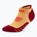 Moteriškos kompresinės kojinės CEP Run No Show 5.0 marigold/burgundy 2