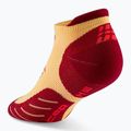 Moteriškos kompresinės kojinės CEP Run No Show 5.0 marigold/burgundy 3