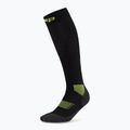 Vyriškos kompresinės kojinės CEP Run Tall 5.0 black/lime 2