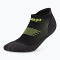 Vyriškos kompresinės kojinės CEP Run No Show 5.0 black/lime 2