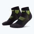 Vyriškos kompresinės kojinės CEP Run Low Cut 5.0 black/lime