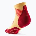 Vyriškos kompresinės kojinės CEP Run Low Cut 5.0 marigold/burgundy 3