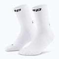 Vyriškos kompresinės kojinės CEP Run Mid Cut 5.0 white