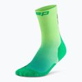 Vyriškos kompresinės kojinės CEP Run Edt. Gradient Mid Cut Compression 5.0 green/lime fade 2