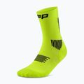 Vyriškos kompresinės kojinės CEP Run Mid Cut 5.0 lime/black 2