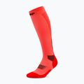 Moteriškos kompresinės kojinės CEP Run Tall 5.0 neon coral 2
