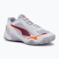 Moteriški rankinio bateliai PUMA Solarstrike 4 puma white/heat fire/lilac crush berry