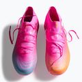 Vaikiški futbolo batai PUMA Future 9 Pro FG/AG Jr poison pink/puma wht/sun stream/bright aqua/puma blk 6