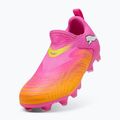 Vaikiški futbolo batai PUMA Future 9 Match LL FG/AG Jr poison pink/puma wht/sun stream/bright aqua/puma blk 3