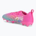 Vaikiški futbolo batai PUMA Future 9 Play FG/AG Jr poison pink/puma wht/sun stream/bright aqua/puma blk 3