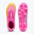 Vaikiški futbolo batai PUMA Future 9 Play FG/AG Jr poison pink/puma wht/sun stream/bright aqua/puma blk 3