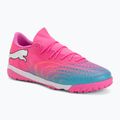 Futbolo batai PUMA Future 9 Match Fusion TT poison pink/puma white/sun stream/bright aqua/puma black