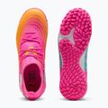 Vaikiški futbolo batai PUMA Future 9 Match TT + Mid Jr poison pink/puma wht/sun stream/bright aqua/puma blk 3