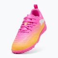 Vaikiški futbolo batai PUMA Future 9 Play TT poison pink/puma white/sun stream/bright aqua/puma black 4