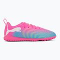 Vaikiški futbolo batai PUMA Future 9 Play TT poison pink/puma white/sun stream/bright aqua/puma black 2