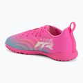 Vaikiški futbolo batai PUMA Future 9 Play TT poison pink/puma white/sun stream/bright aqua/puma black 3