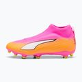 Vaikiški futbolo batai PUMA Ultra 6 Match+ LL FG/AG Jr poison pink/puma white/sun stream/bright aqua/puma black