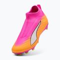 Vaikiški futbolo batai PUMA Ultra 6 Match+ LL FG/AG Jr poison pink/puma white/sun stream/bright aqua/puma black 3
