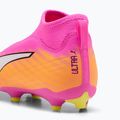 Vaikiški futbolo batai PUMA Ultra 6 Match+ LL FG/AG Jr poison pink/puma white/sun stream/bright aqua/puma black 6