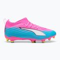 Vaikiški futbolo batai PUMA Ultra 6 Match FG/AG Jr poison pink/puma white/sun stream/bright aqua/puma black 3