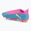 Vaikiški futbolo batai PUMA Ultra 6 Play FG/AG Jr poison pink/puma white/sun stream/bright aqua/puma black 3