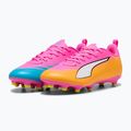Vaikiški futbolo batai PUMA Ultra 6 Play FG/AG Jr poison pink/puma white/sun stream/bright aqua/puma black 4