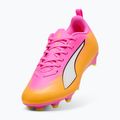 Vaikiški futbolo batai PUMA Ultra 6 Play FG/AG Jr poison pink/puma white/sun stream/bright aqua/puma black 5