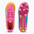 Vaikiški futbolo batai PUMA Ultra 6 Play FG/AG Jr poison pink/puma white/sun stream/bright aqua/puma black 6