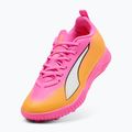 Vaikiški futbolo batai PUMA Ultra 6 Play TT Jr poison pink/puma white/sun stream/bright aqua/puma black 3