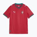 Vaikiški futbolo marškinėliai PUMA FPF Portugal Home Jersey Replica Club Jr raudoni/žali