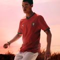 Vaikiški futbolo marškinėliai PUMA FPF Portugal Home Jersey Replica Club Jr raudoni/žali 6