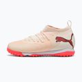Vaikiški futbolo bateliai PUMA Future 9 Match TT+ Mid Jr sugared almond/puma white/ultra red/puma black