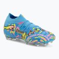 Futbolo bateliai PUMA Future 9 Ultimate Advanced Level FG puma white/blue glimmer/pink glimmer/yellow alert