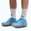 Futbolo bateliai PUMA Future 9 Ultimate Advanced Level FG puma white/blue glimmer/pink glimmer/yellow alert 7