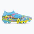 Futbolo bateliai PUMA Future 9 Match Advanced Level FG/AG puma white/blue glimmer/pink glimmer/yellow alert 2