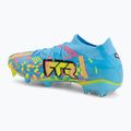 Futbolo bateliai PUMA Future 9 Match Advanced Level FG/AG puma white/blue glimmer/pink glimmer/yellow alert 3