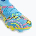Futbolo bateliai PUMA Future 9 Match Advanced Level FG/AG puma white/blue glimmer/pink glimmer/yellow alert 7