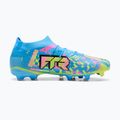 Futbolo bateliai PUMA Future 9 Match Advanced Level FG/AG puma white/blue glimmer/pink glimmer/yellow alert 2