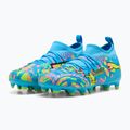 Vaikiški futbolo bateliai PUMA Future 9 Match Advanced Level FG/AG Jr puma white/blue glimmer/pink glimmer/yellow alert 3