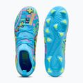Vaikiški futbolo bateliai PUMA Future 9 Match Advanced Level FG/AG Jr puma white/blue glimmer/pink glimmer/yellow alert 5