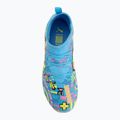 Vaikiški futbolo bateliai PUMA Future 9 Match Advanced Level FG/AG Jr puma white/blue glimmer/pink glimmer/yellow alert 5