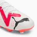 Vyriški futbolo bateliai PUMA Ultimate FG/AG puma white/puma black/fire orchid 7