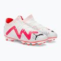 Vaikiški futbolo bateliai PUMA Future Pro FG/AG Jr puma white/puma black/fire orchid 4