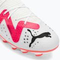 Vaikiški futbolo bateliai PUMA Future Pro FG/AG Jr puma white/puma black/fire orchid 7