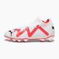 Vaikiški futbolo bateliai PUMA Future Pro FG/AG Jr puma white/puma black/fire orchid 10