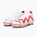 Vaikiški futbolo bateliai PUMA Future Pro FG/AG Jr puma white/puma black/fire orchid 12